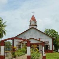 尼加拉瓜瓦斯帕姆附近的摩拉维亚教堂.